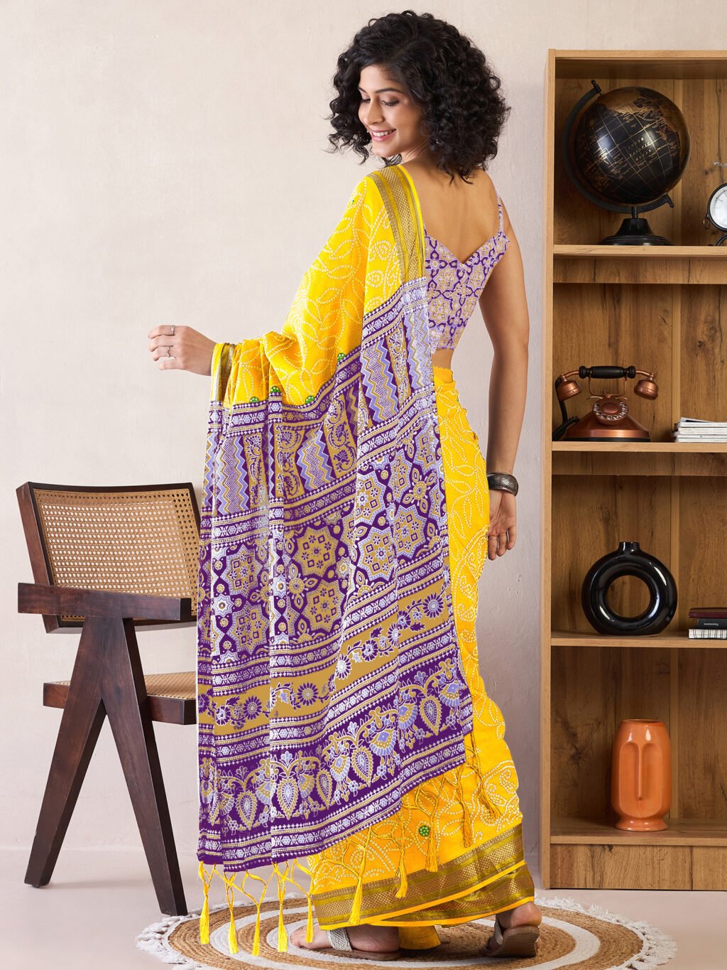 showcasing the beauty and craftsmanship of Traditional Saree.