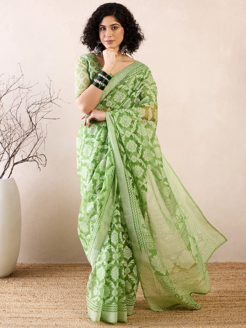 Image of Green Saree
