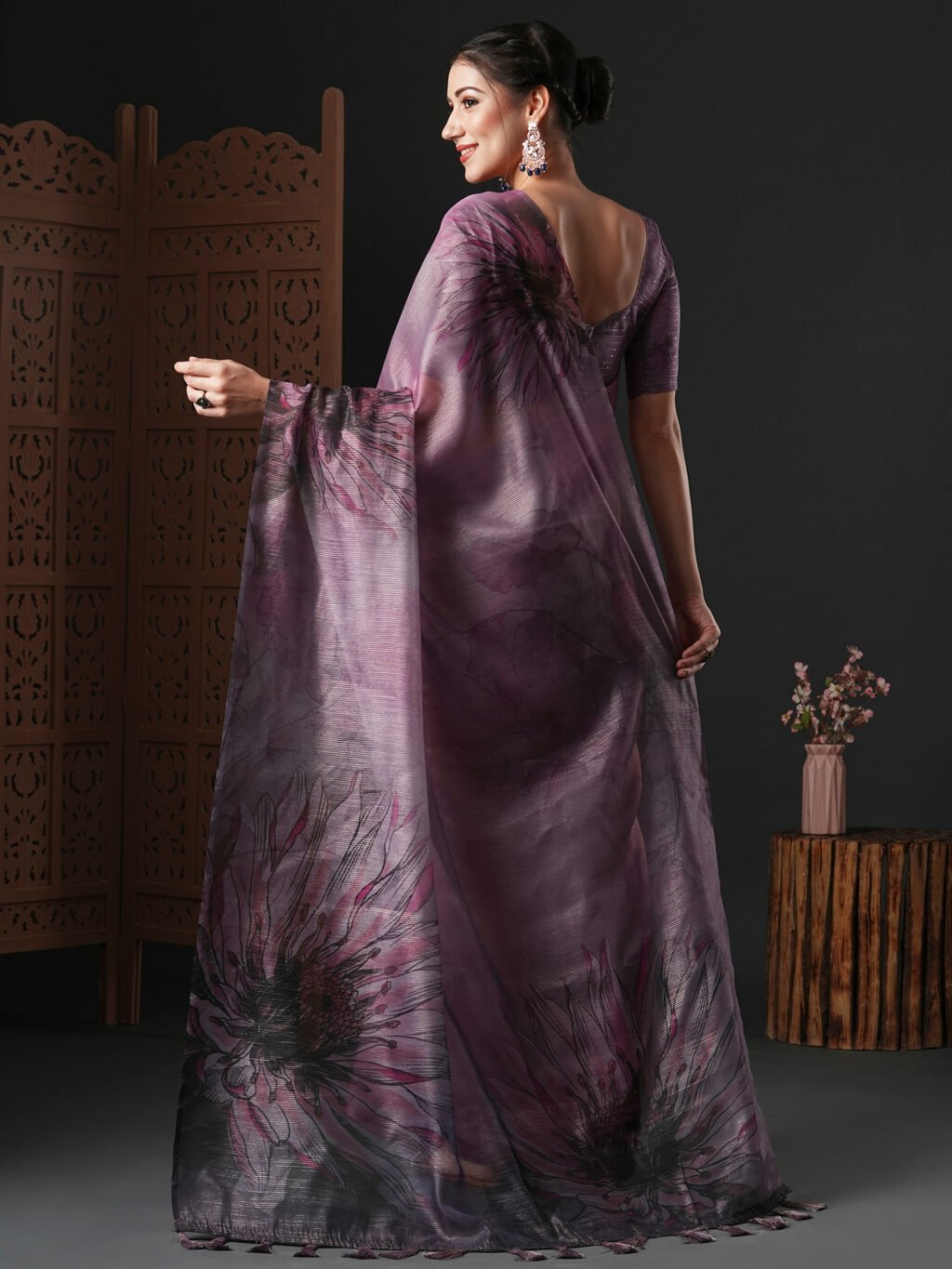 showcasing the beauty and craftsmanship of Festive Saree.