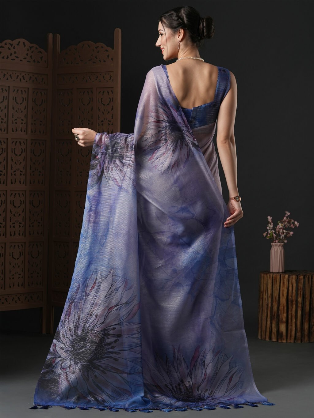 showcasing the beauty and craftsmanship of Festive Saree.
