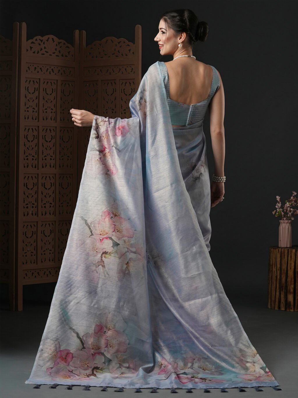 showcasing the beauty and craftsmanship of Traditional Saree.