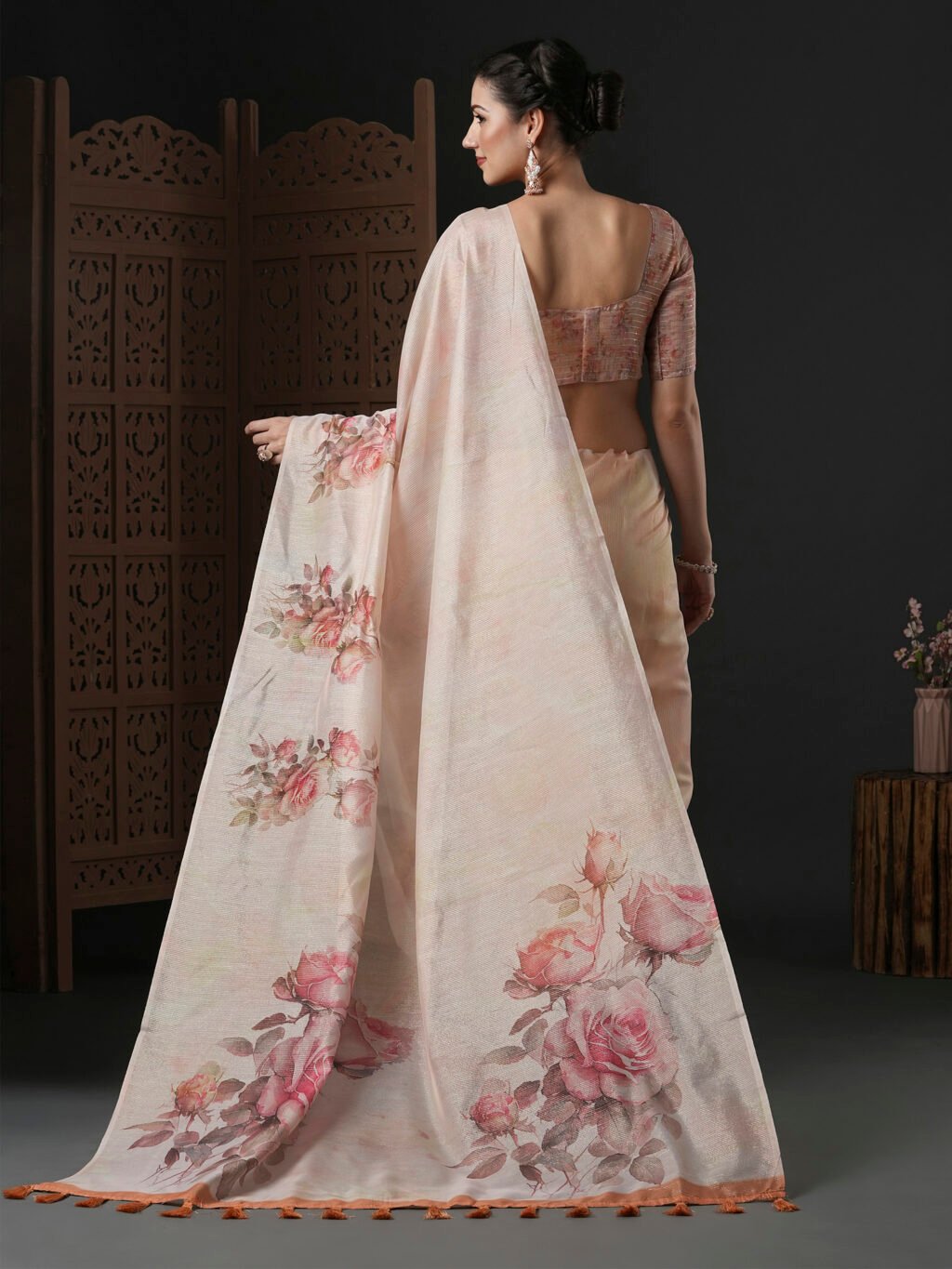showcasing the beauty and craftsmanship of Traditional Saree.