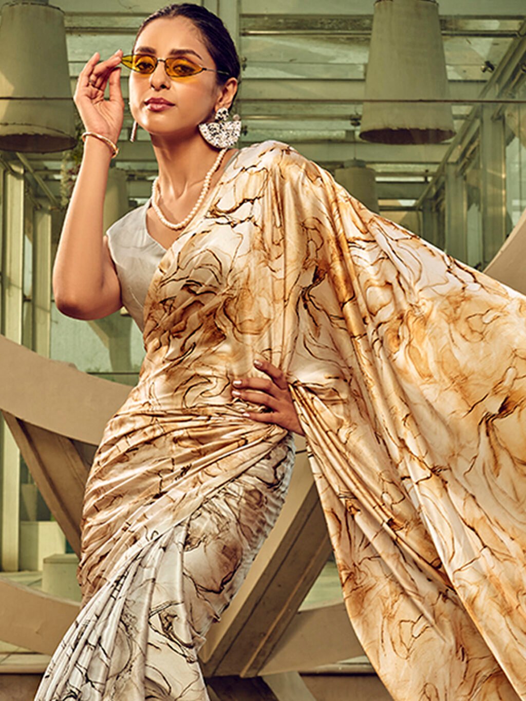 showcasing the beauty and craftsmanship of Silk Saree.