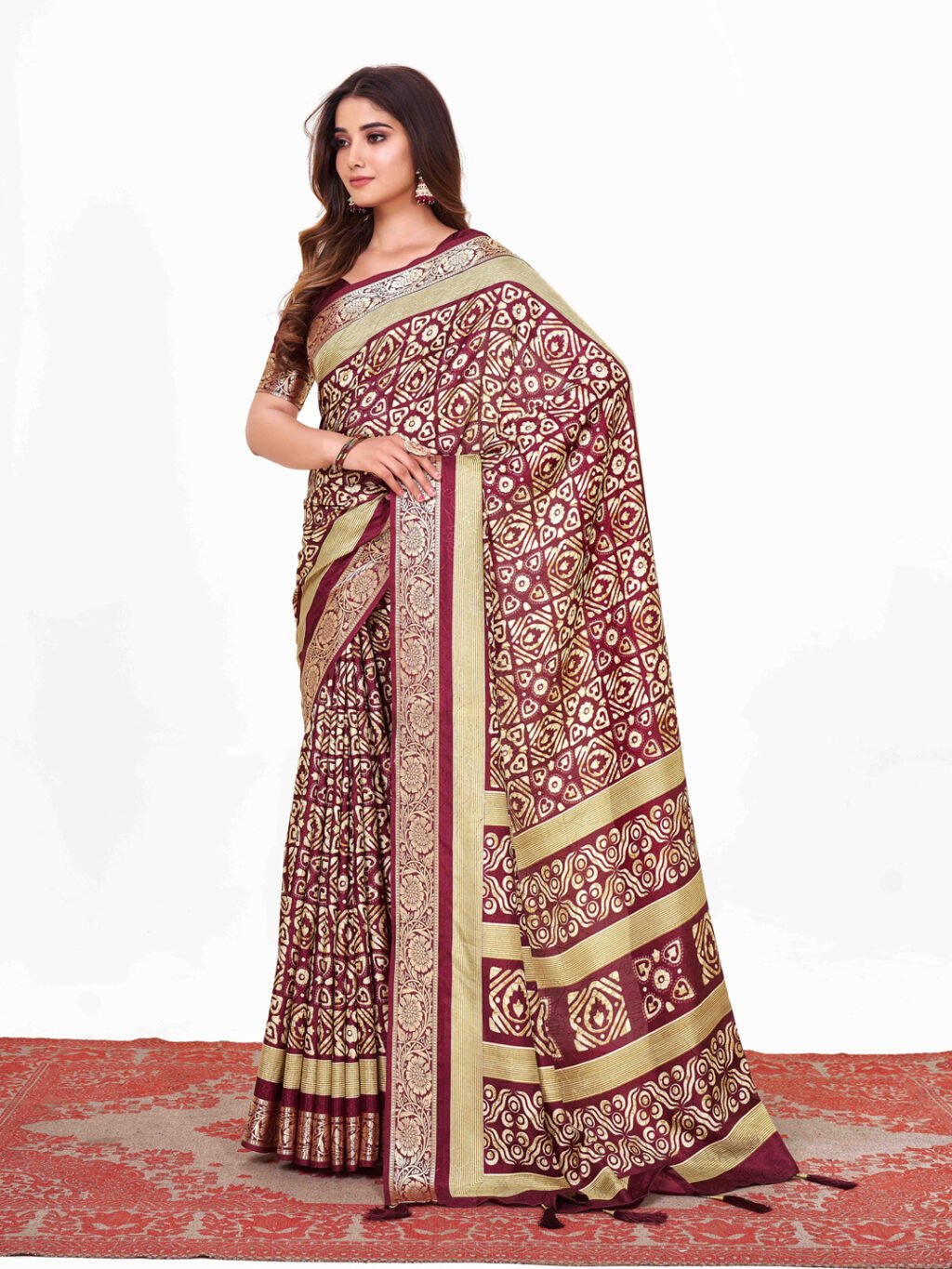 showcasing the beauty and craftsmanship of Traditional Saree.