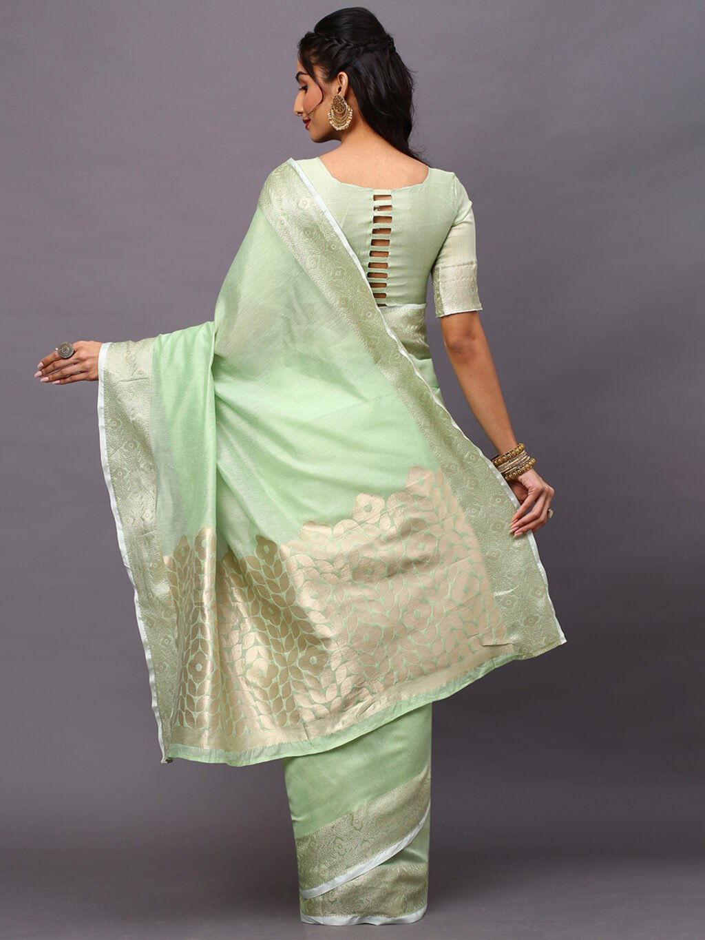 showcasing the beauty and craftsmanship of Traditional Saree.