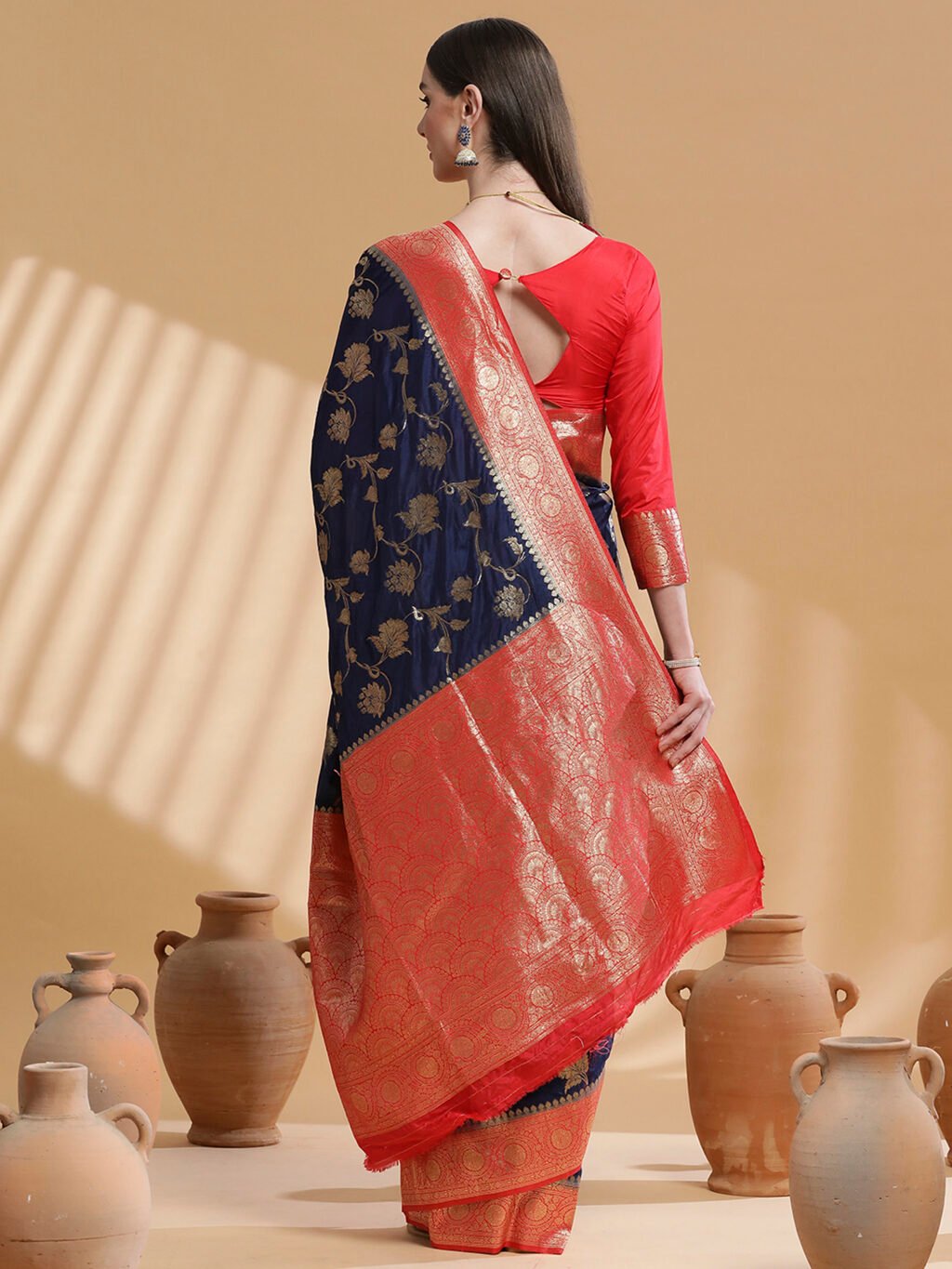 showcasing the beauty and craftsmanship of Festive Saree.