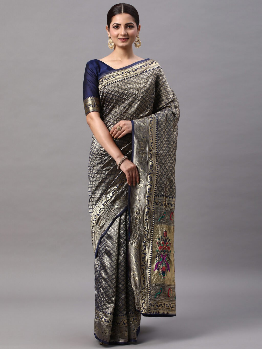 showcasing the beauty and craftsmanship of Designer Saree.
