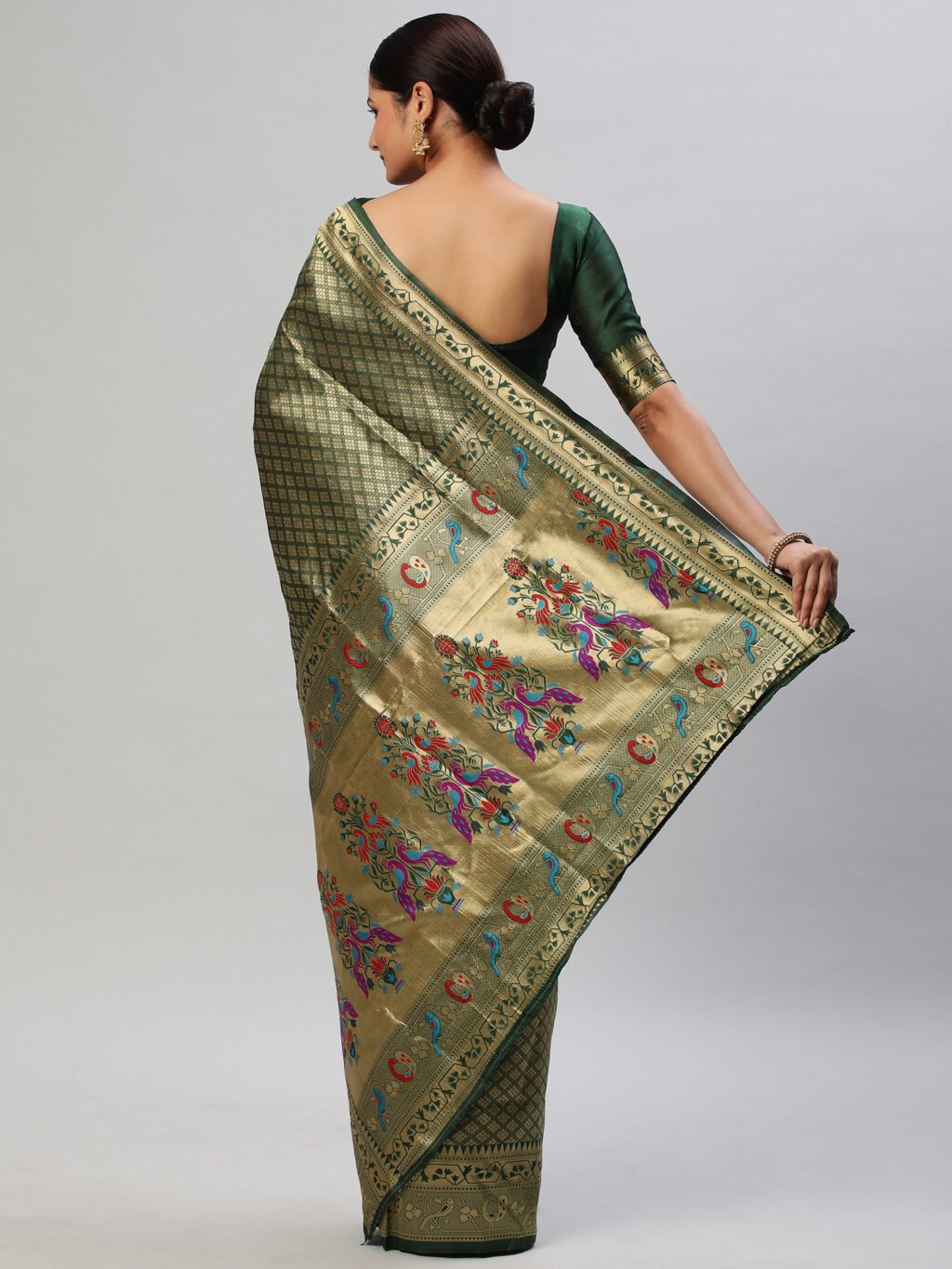 showcasing the beauty and craftsmanship of Festive Saree.