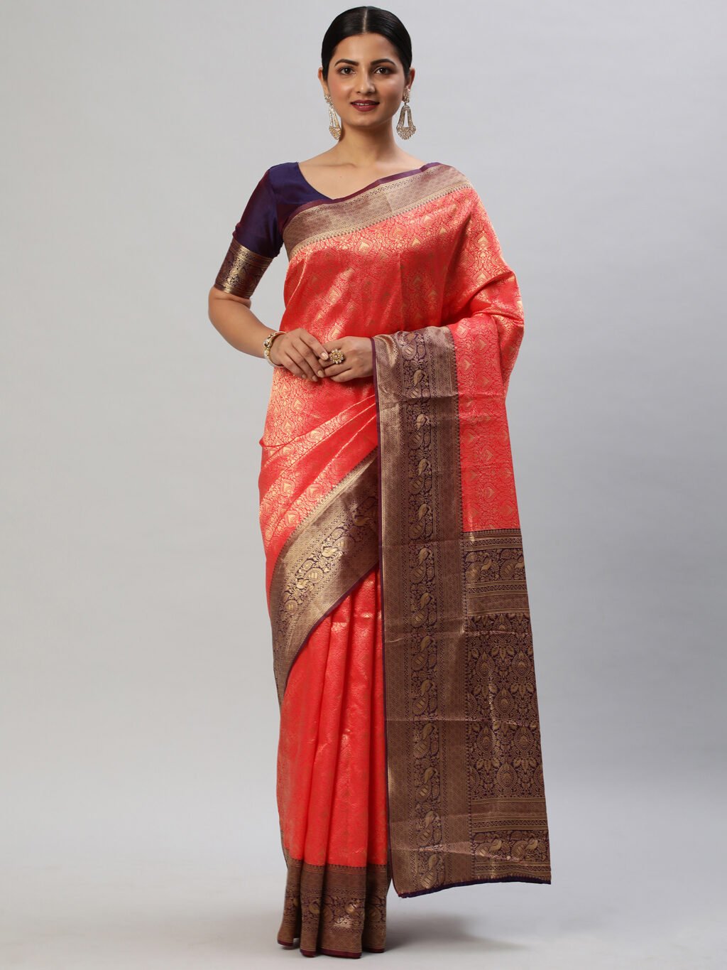 Image of Pink Silk Saree