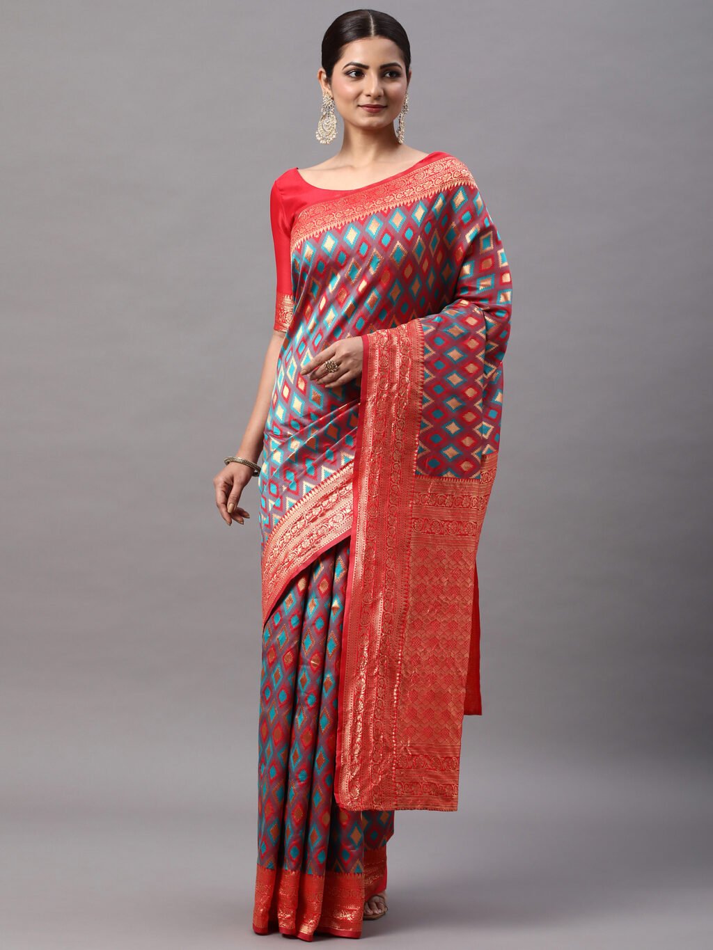 showcasing the beauty and craftsmanship of Festive Saree.