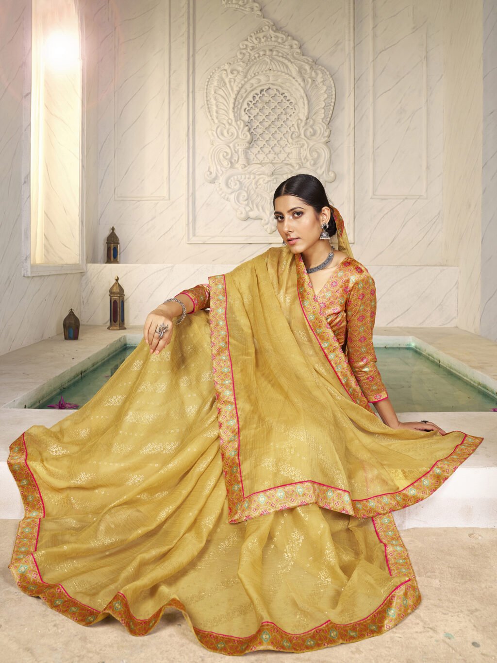 showcasing the beauty and craftsmanship of Traditional Saree.