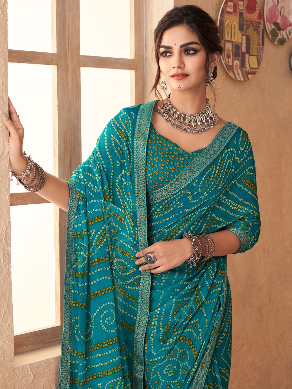 showcasing the beauty and craftsmanship of Traditional Saree.