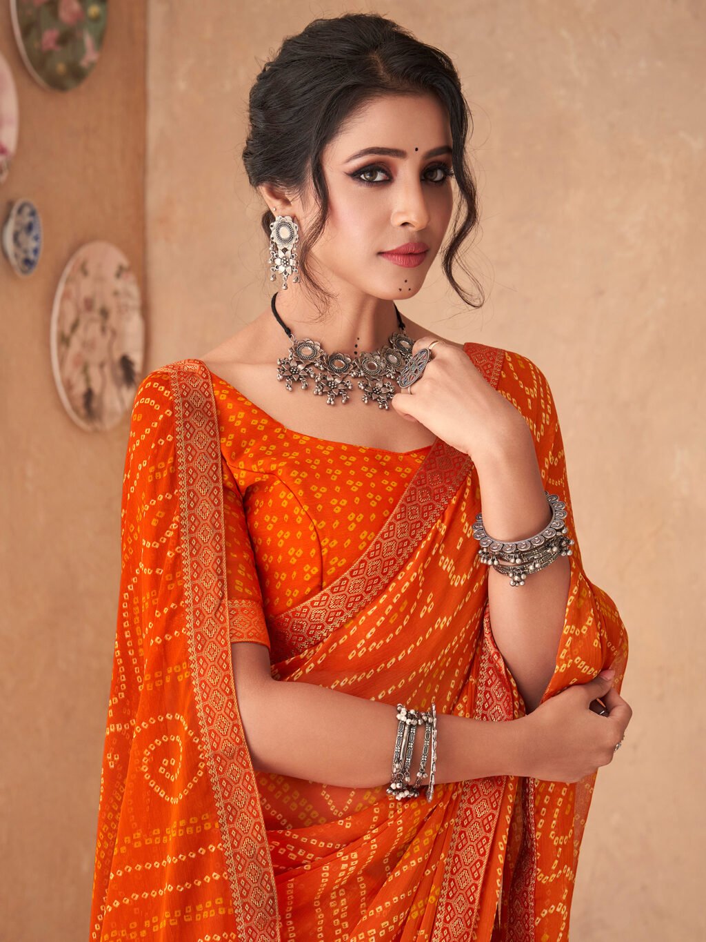 showcasing the beauty and craftsmanship of Traditional Saree.