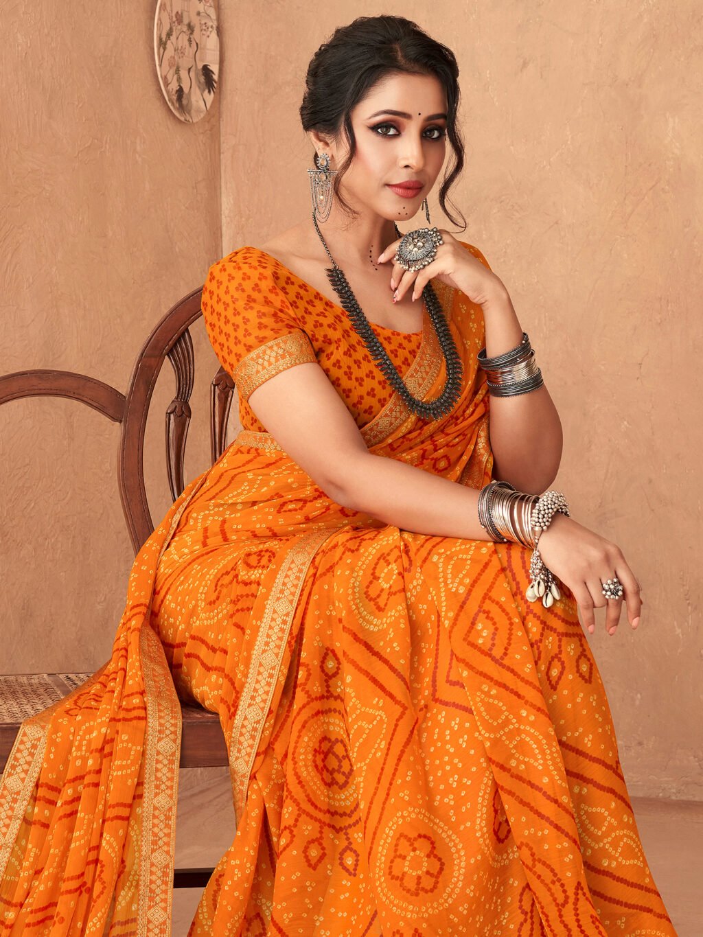 showcasing the beauty and craftsmanship of Designer Saree.