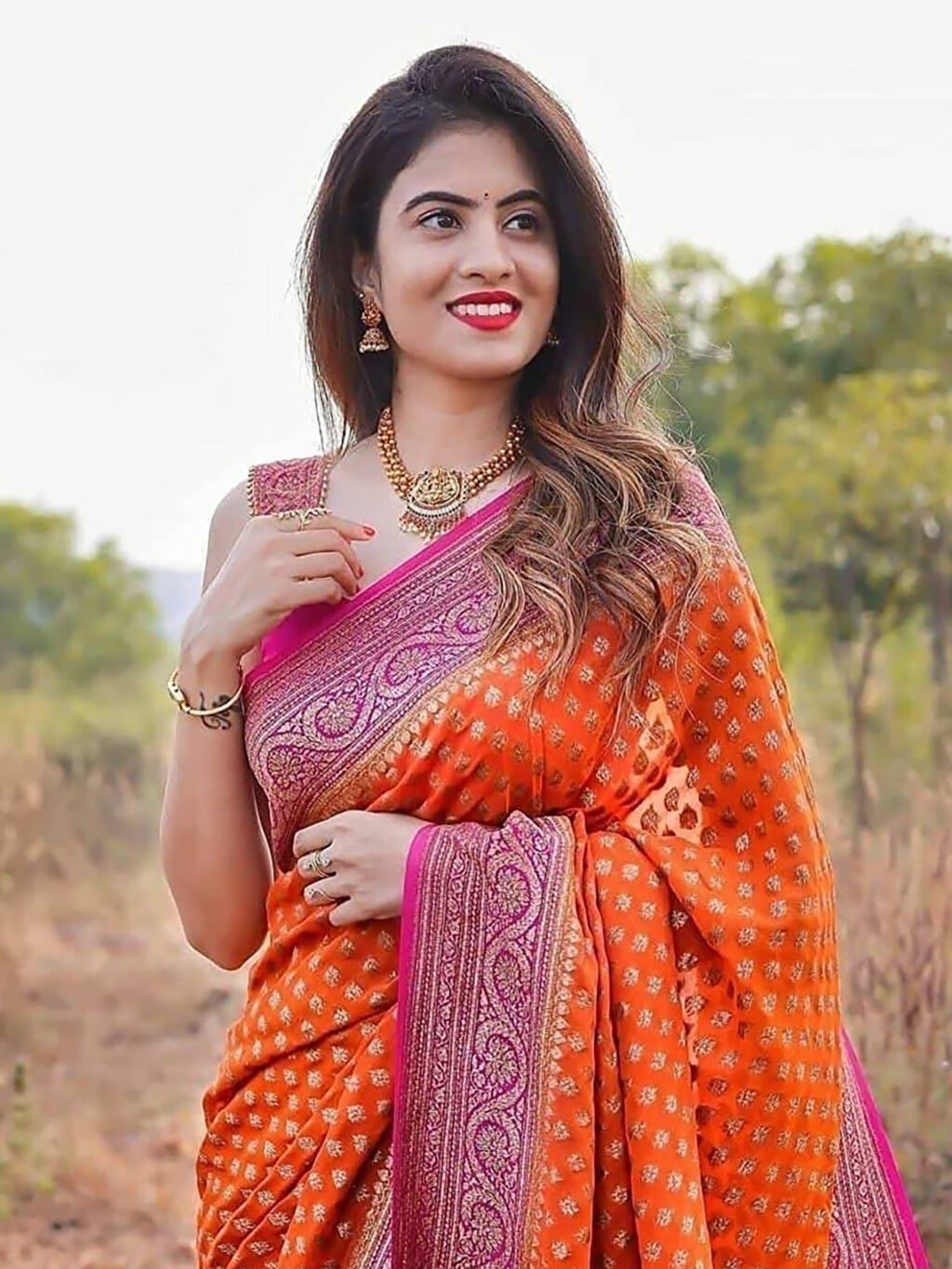 showcasing the beauty and craftsmanship of Festive Saree.