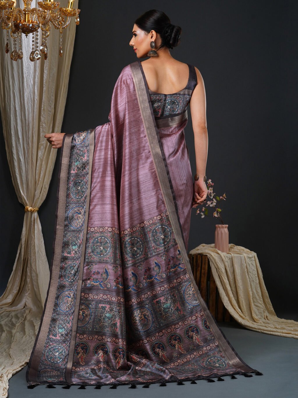 showcasing the beauty and craftsmanship of Festive Saree.
