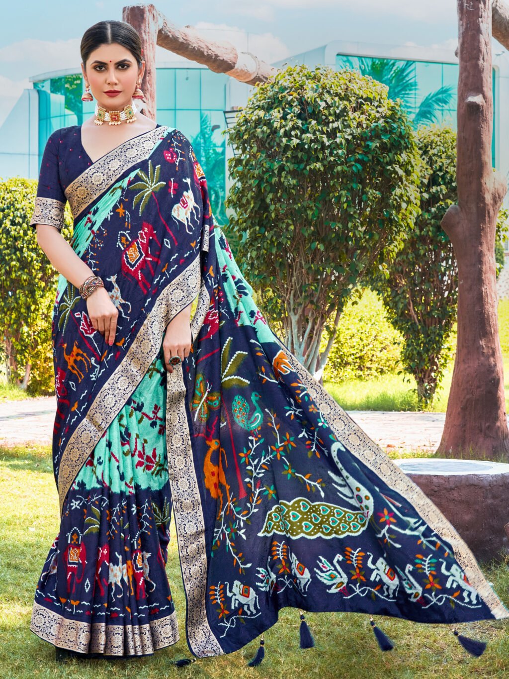 Image of Sea Green Saree