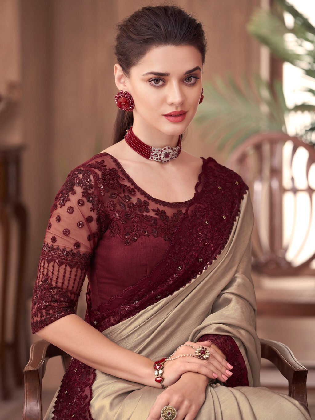 showcasing the beauty and craftsmanship of Traditional Saree.