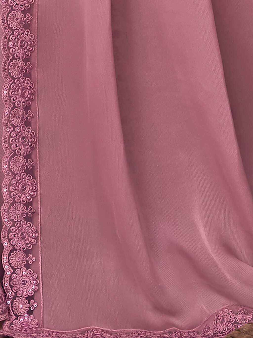 Mauve Silk Saree - Image 4