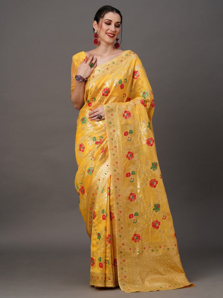 Image of Yellow Saree