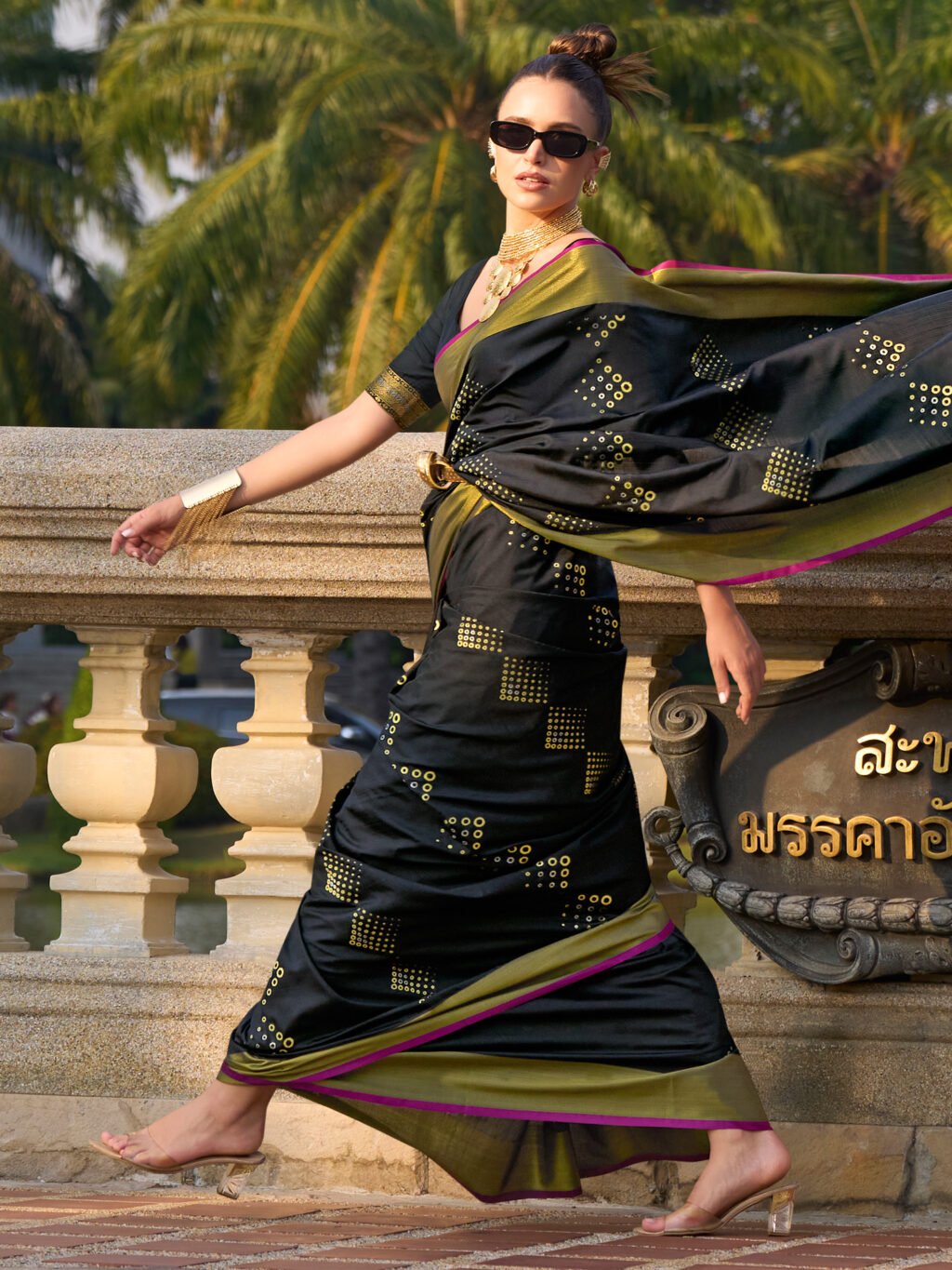 showcasing the beauty and craftsmanship of Traditional Saree.