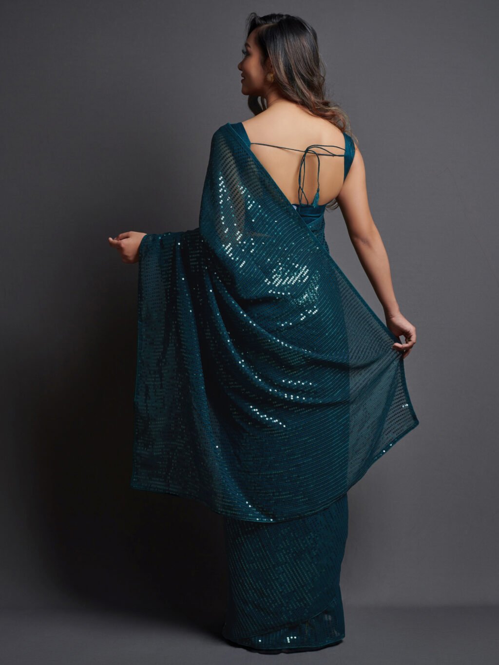 showcasing the beauty and craftsmanship of Festive Saree.