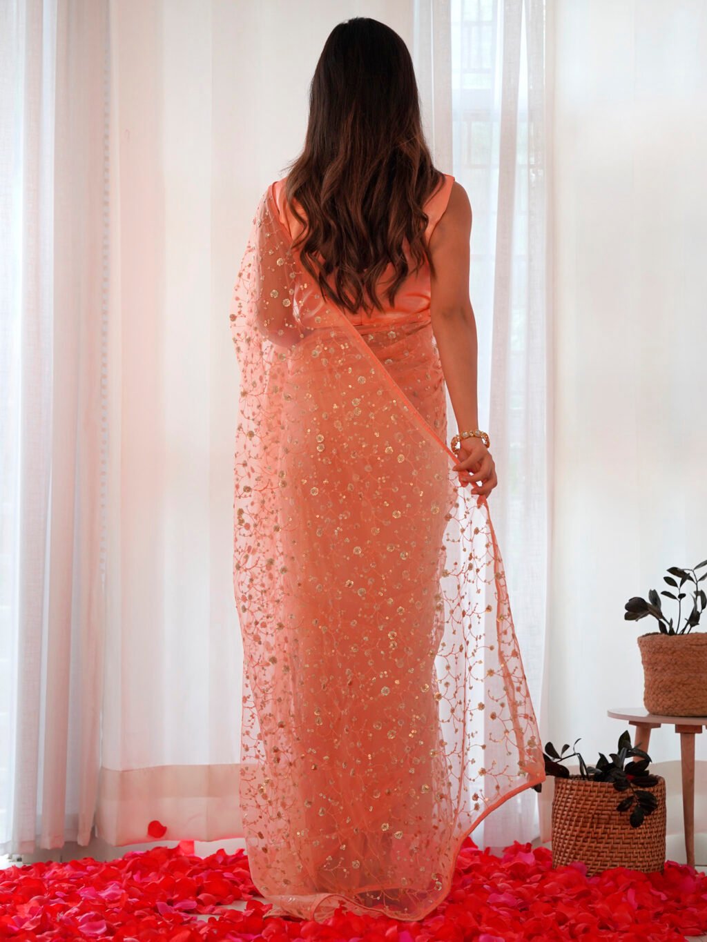 showcasing the beauty and craftsmanship of Festive Saree.