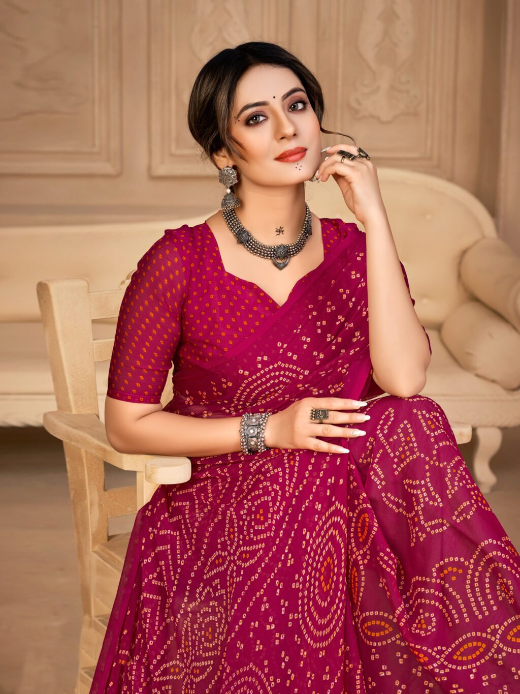 showcasing the beauty and craftsmanship of Designer Saree.