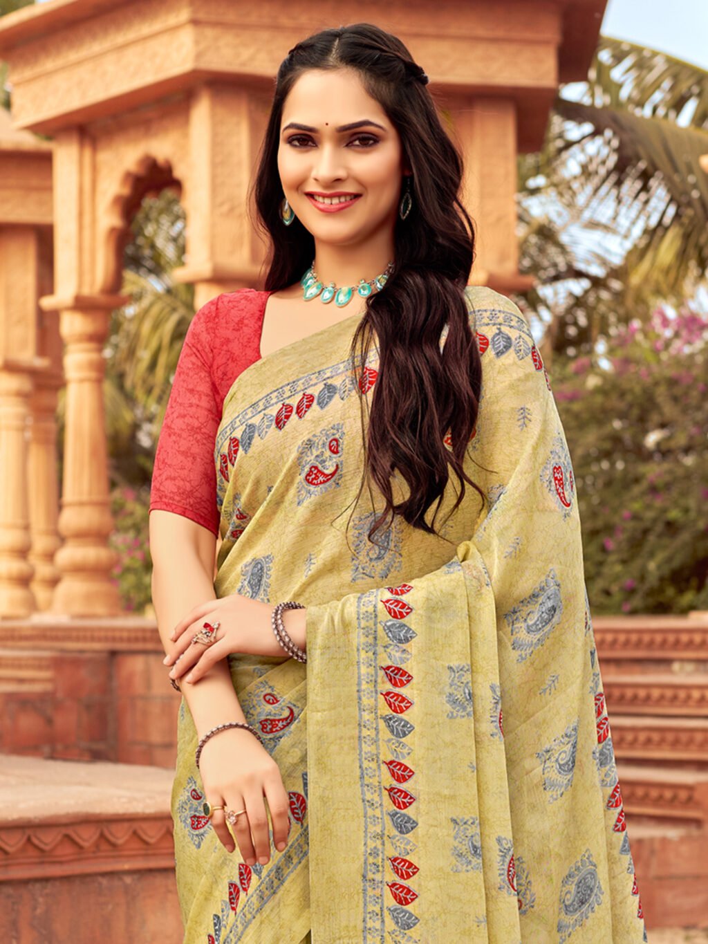 showcasing the beauty and craftsmanship of Silk Saree.
