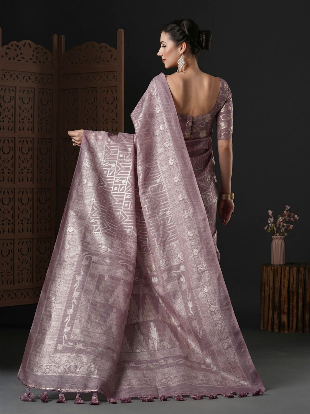 showcasing the beauty and craftsmanship of Traditional Saree.