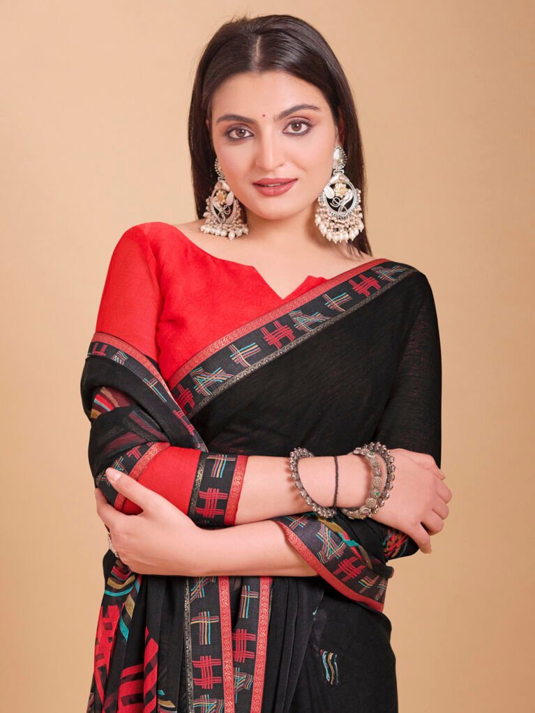 showcasing the beauty and craftsmanship of Silk Saree.