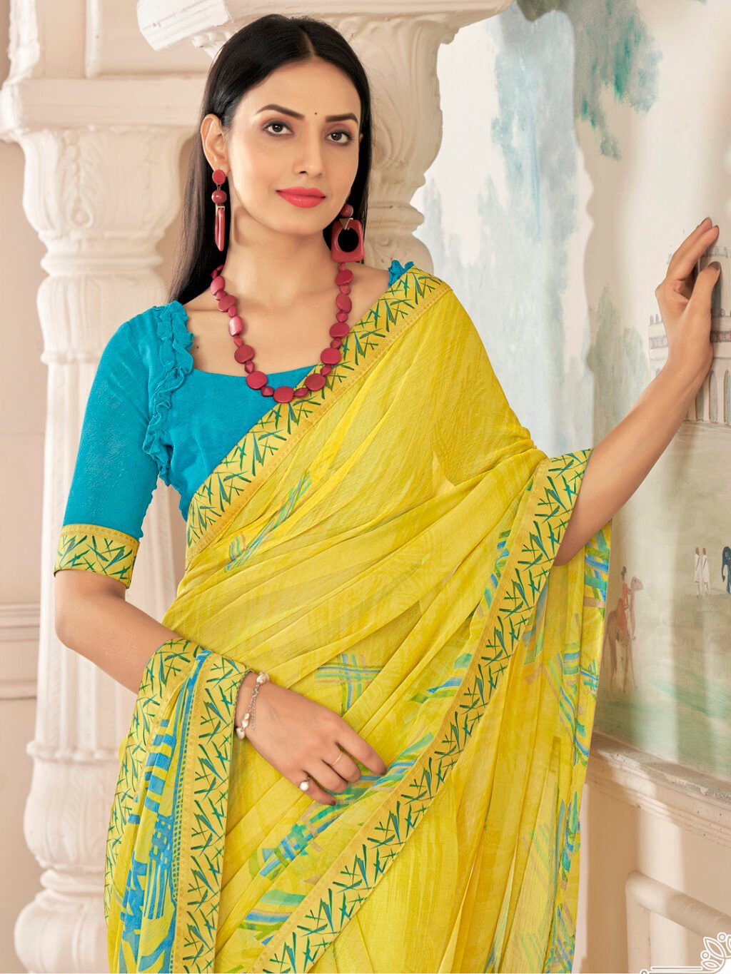 showcasing the beauty and craftsmanship of Traditional Saree.