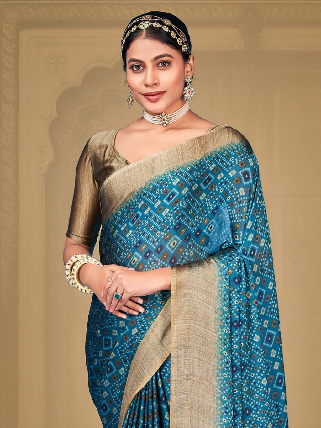 showcasing the beauty and craftsmanship of Silk Saree.