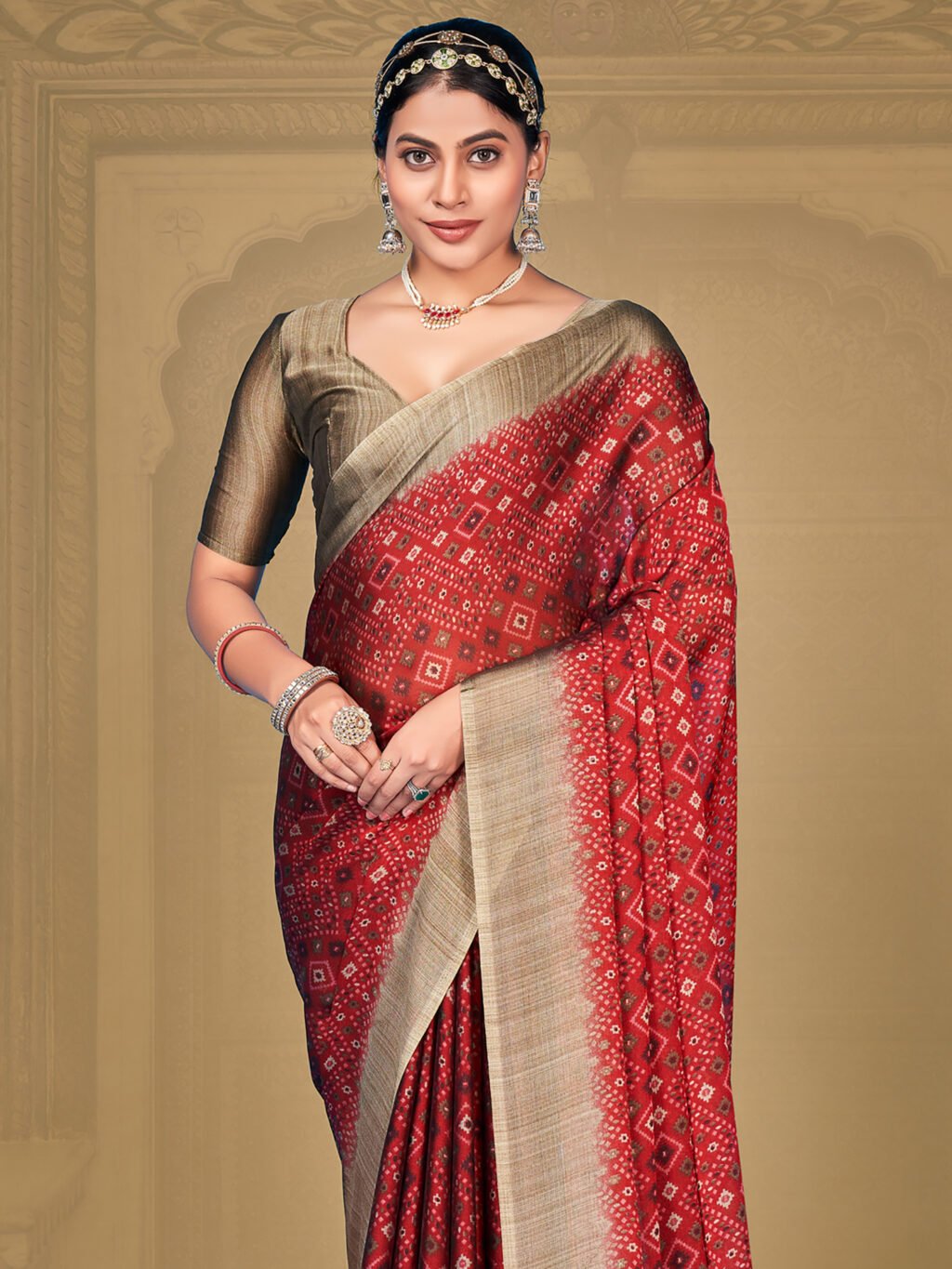 showcasing the beauty and craftsmanship of Traditional Saree.