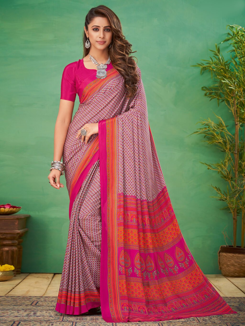 Image of Grey Saree