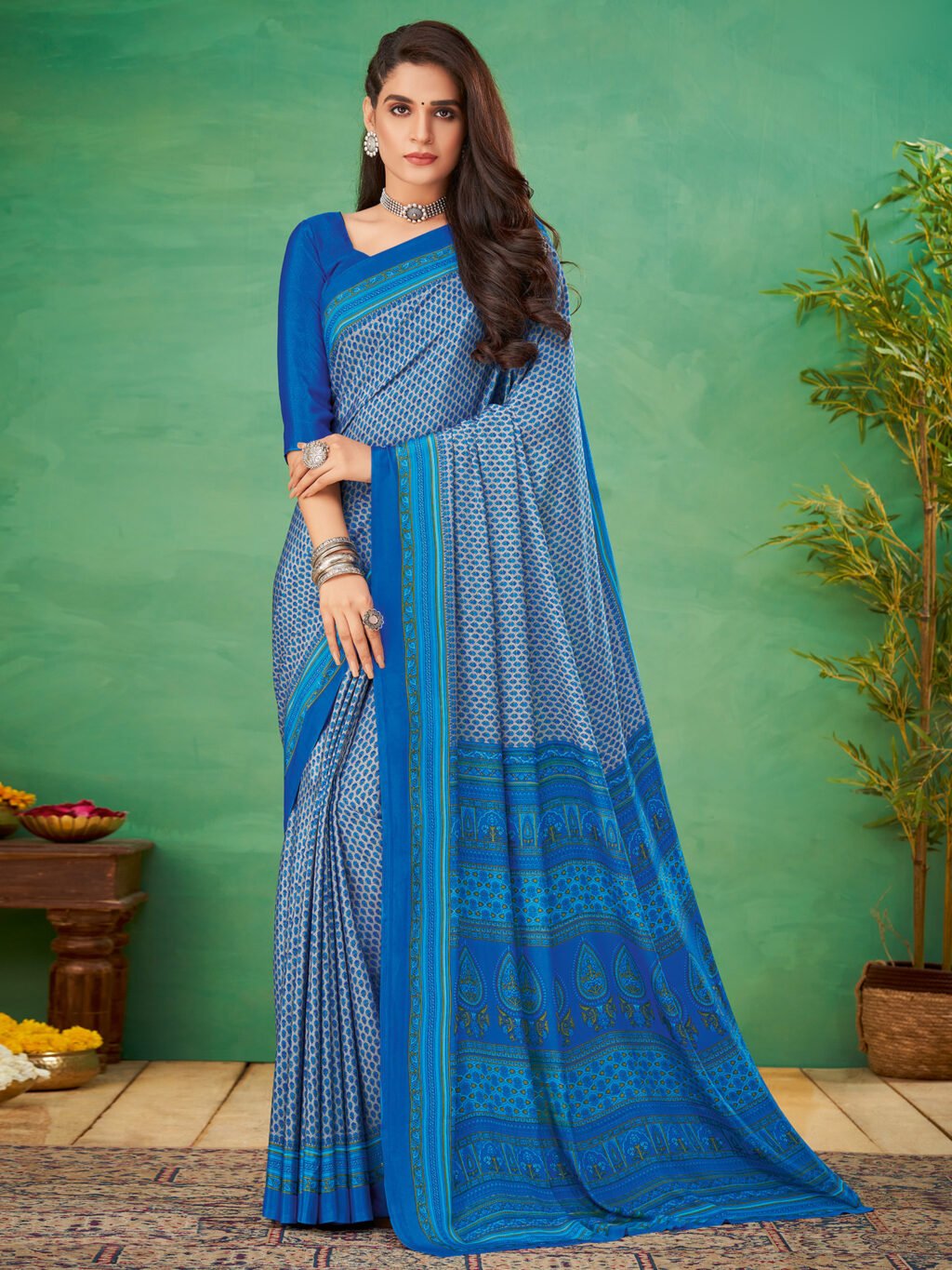 Image of Grey Saree