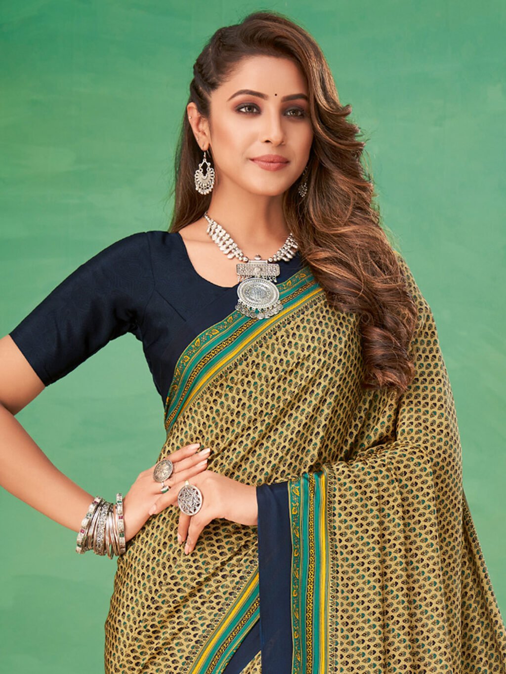 showcasing the beauty and craftsmanship of Party Wear Saree.