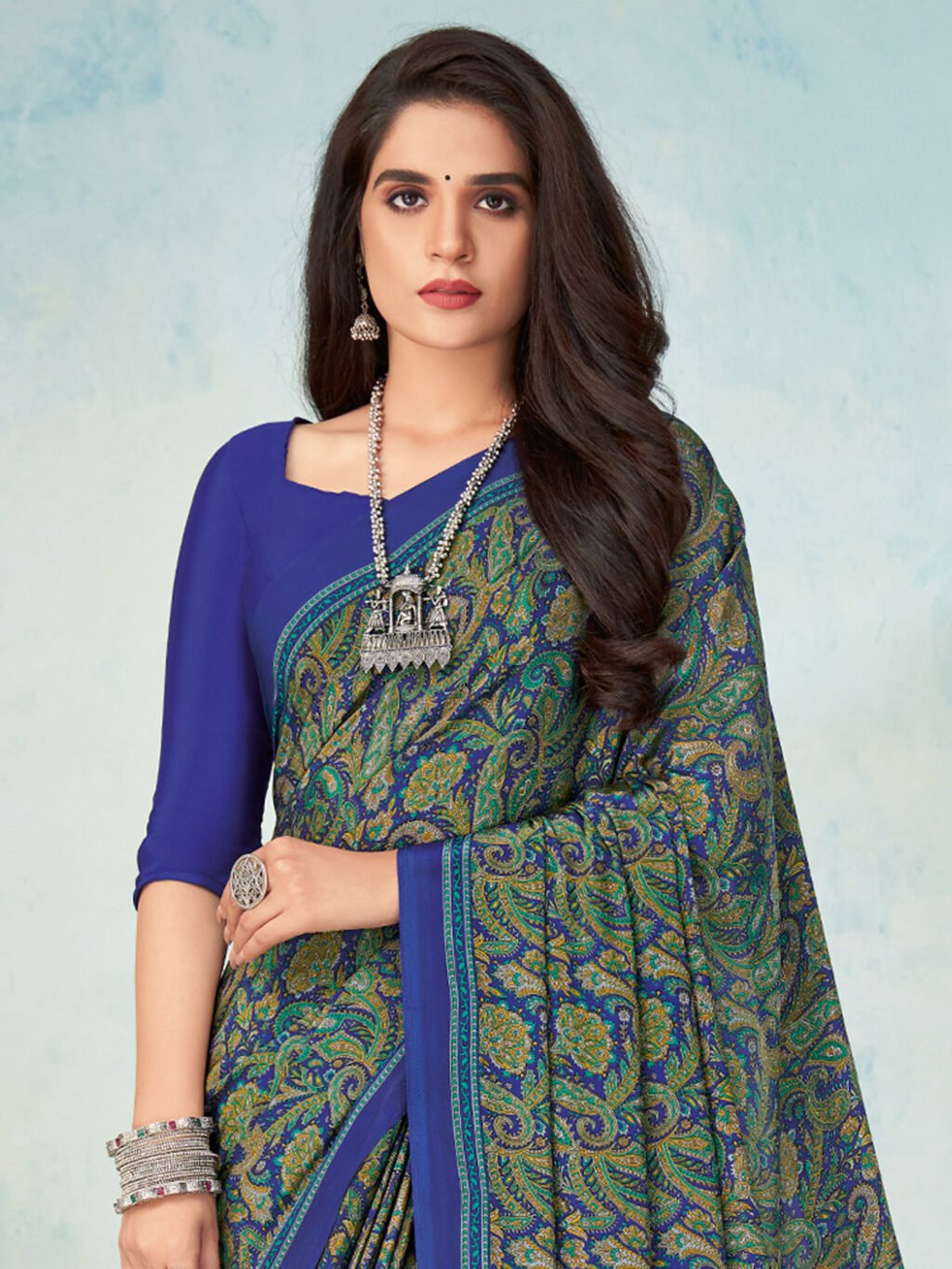 showcasing the beauty and craftsmanship of Festive Saree.