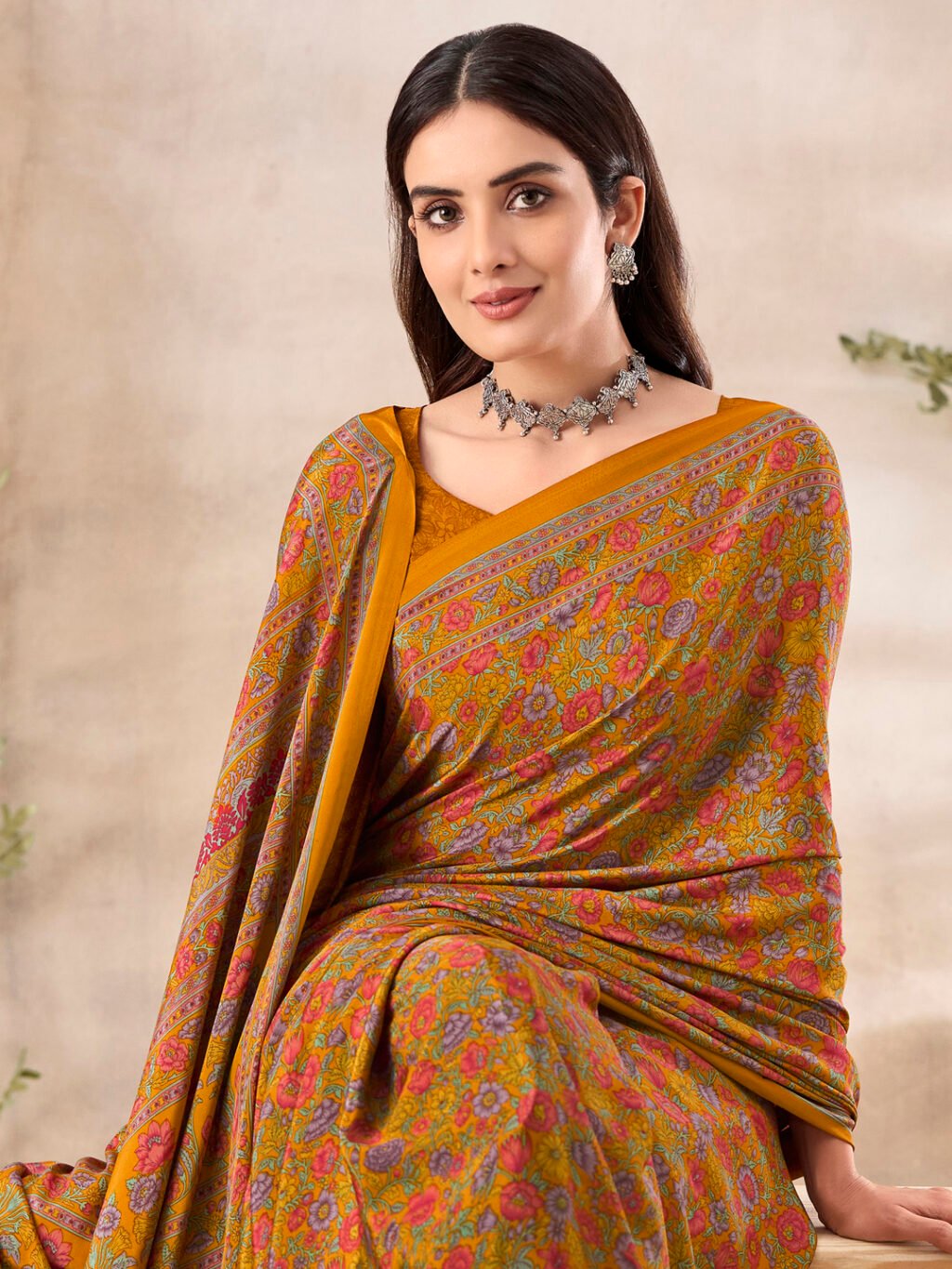 showcasing the beauty and craftsmanship of Designer Saree.