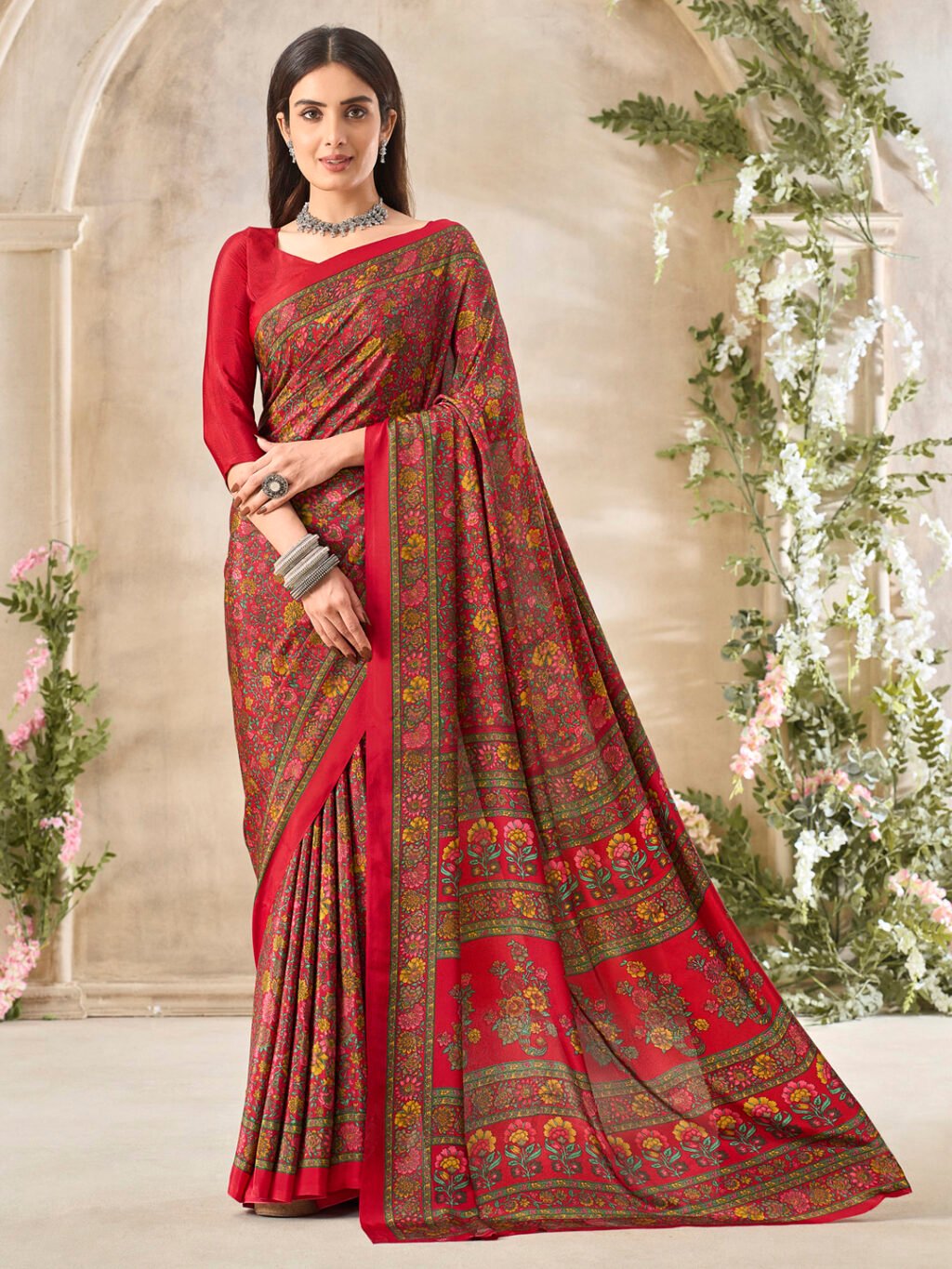 Image of Red Saree