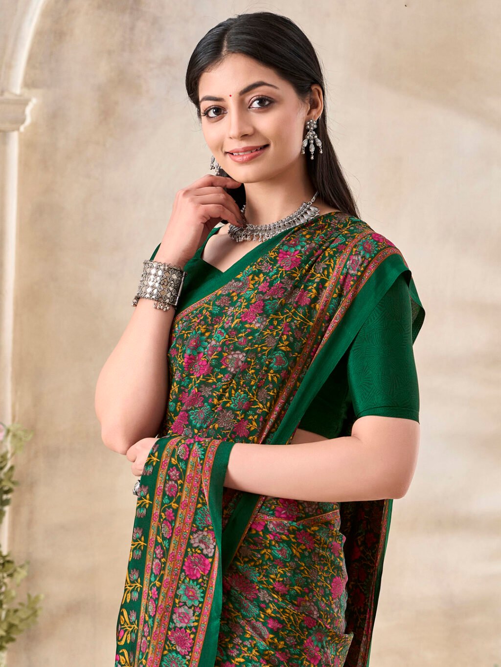showcasing the beauty and craftsmanship of Silk Saree.