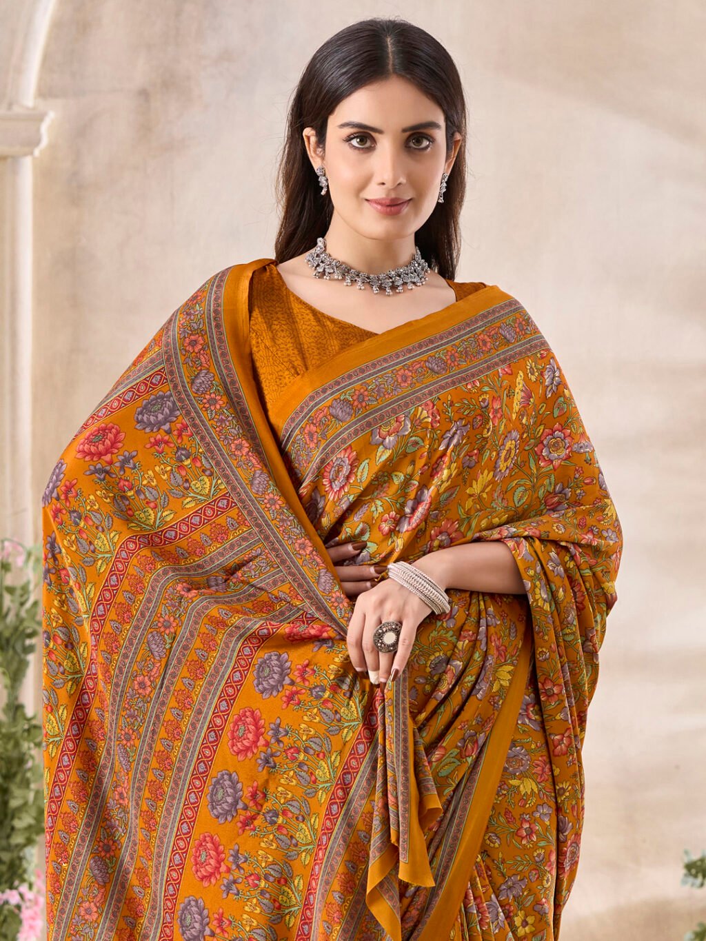 showcasing the beauty and craftsmanship of Designer Saree.