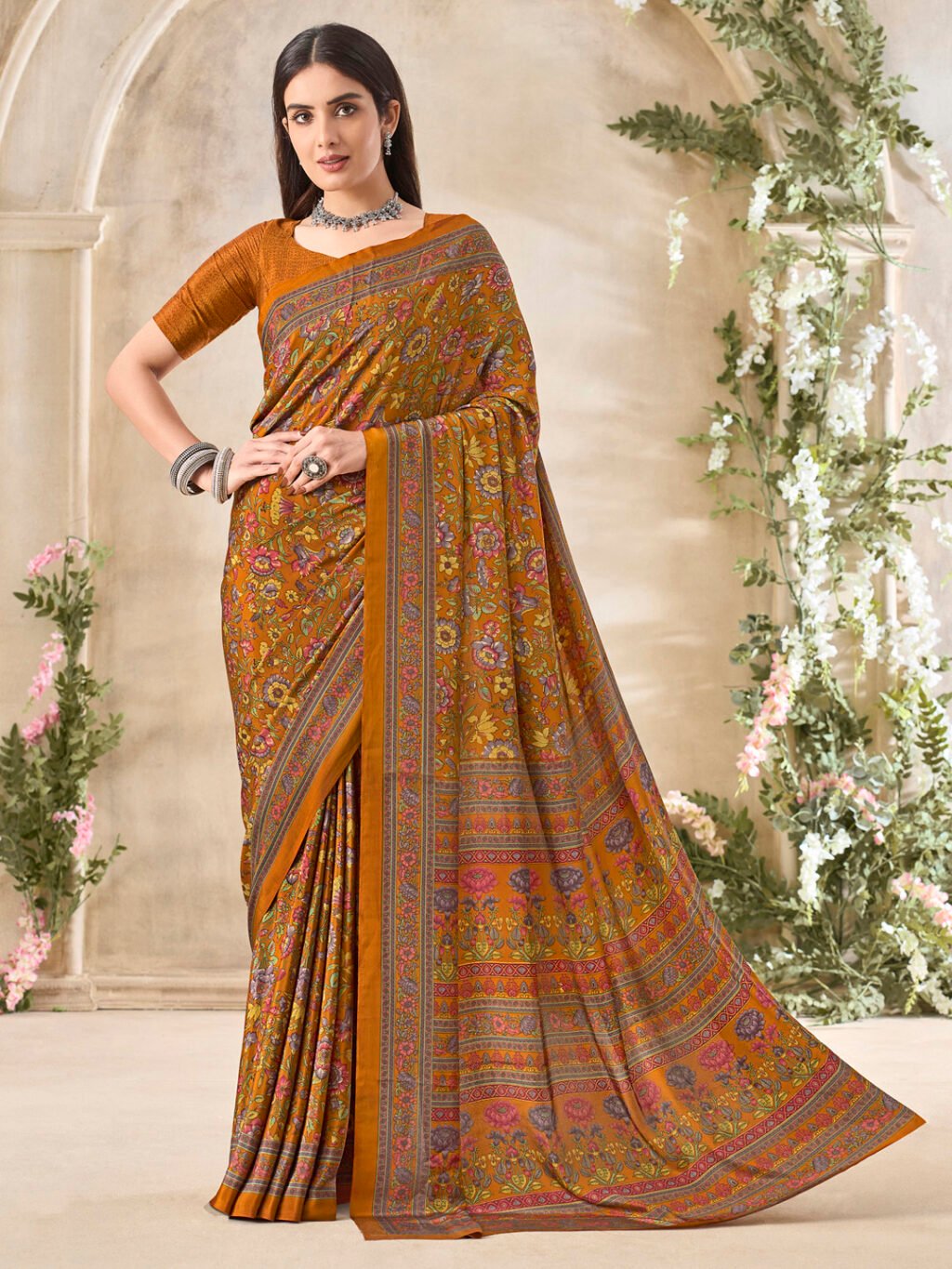Image of Mustard Saree