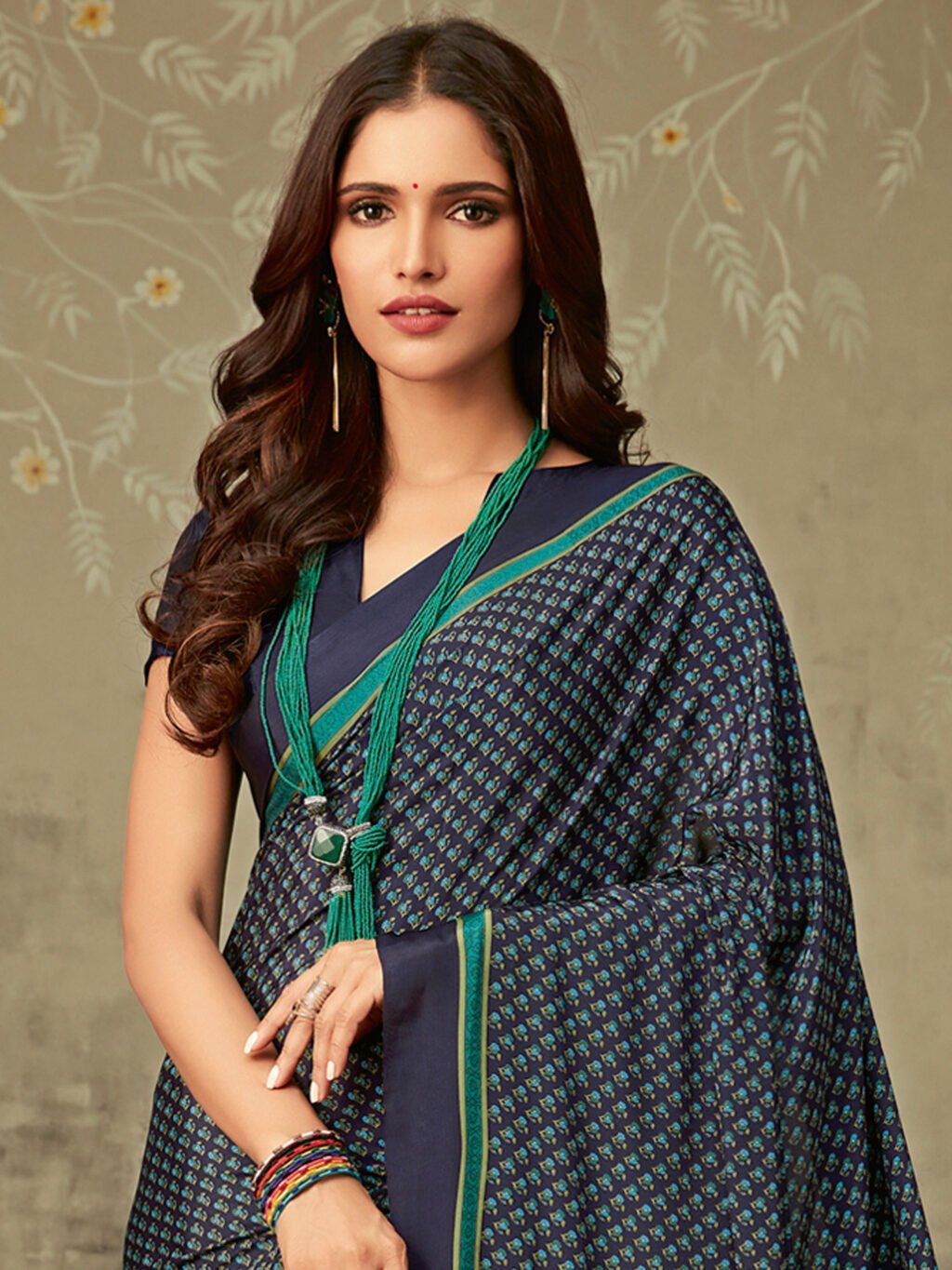 showcasing the beauty and craftsmanship of Designer Saree.