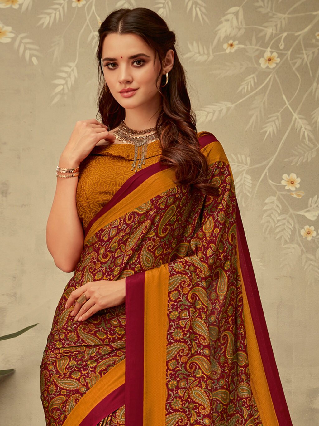 showcasing the beauty and craftsmanship of Traditional Saree.