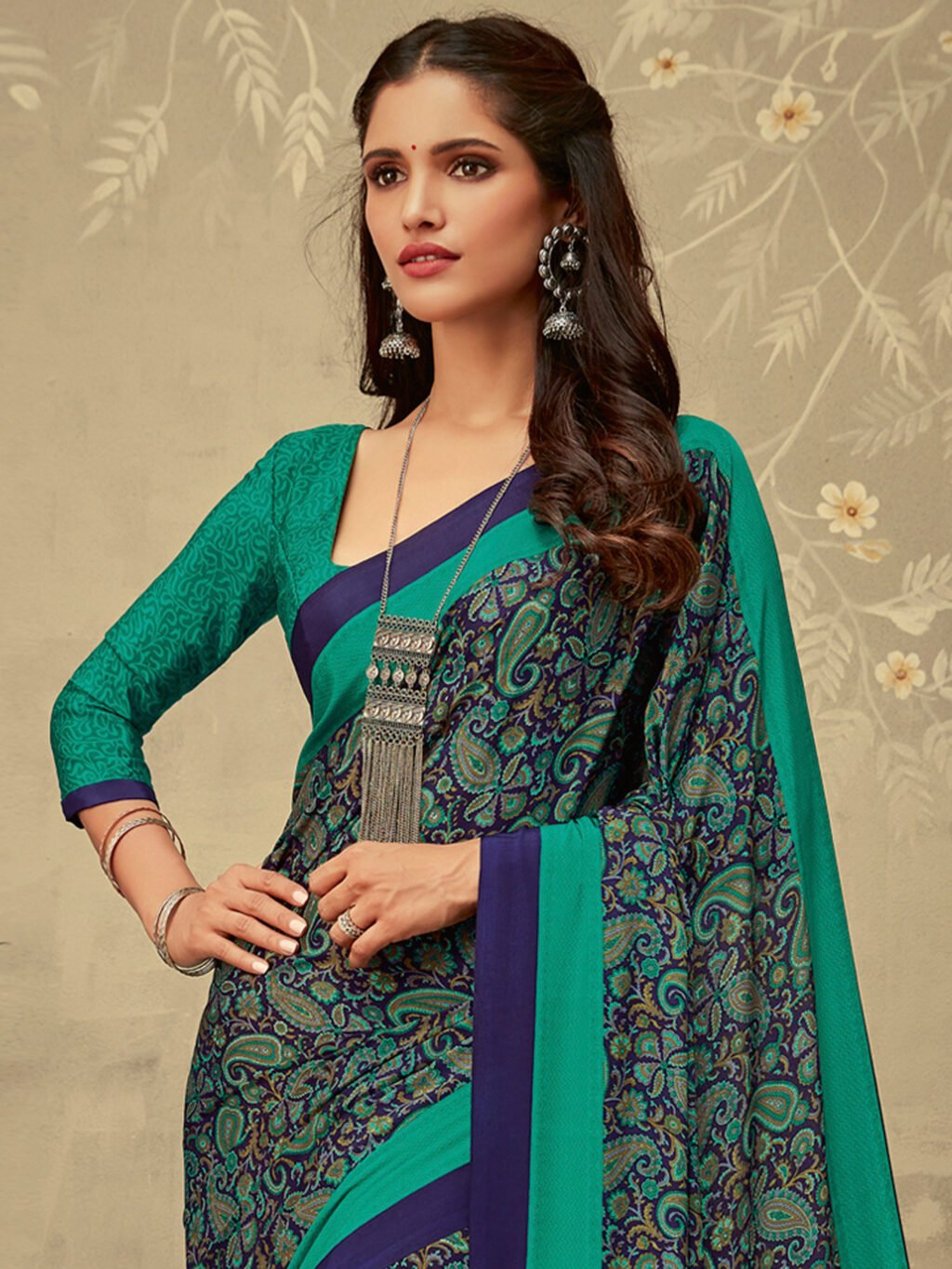showcasing the beauty and craftsmanship of Designer Saree.