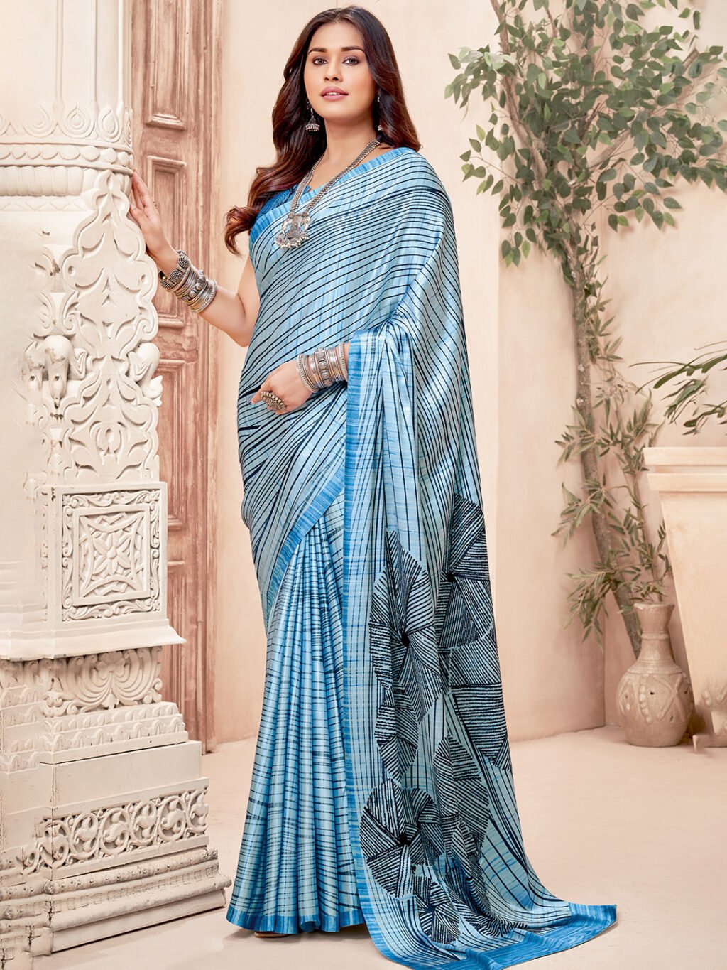 Image of Blue Saree