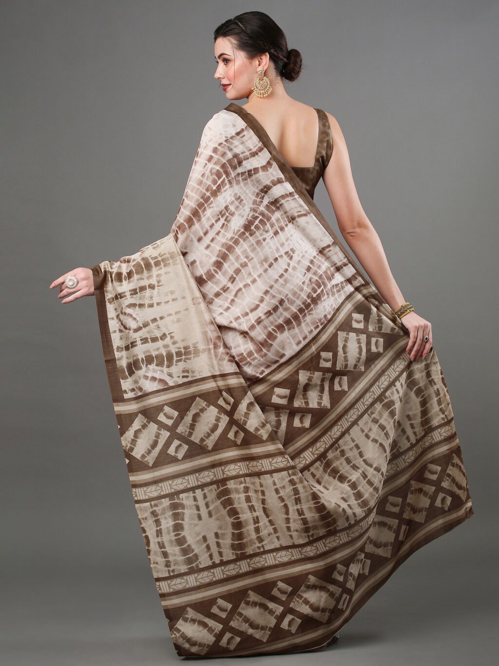 showcasing the beauty and craftsmanship of Festive Saree.