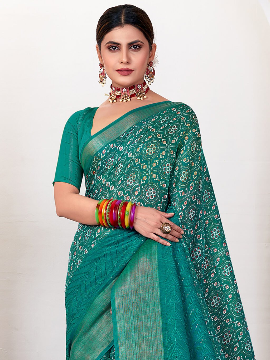showcasing the beauty and craftsmanship of Festive Saree.