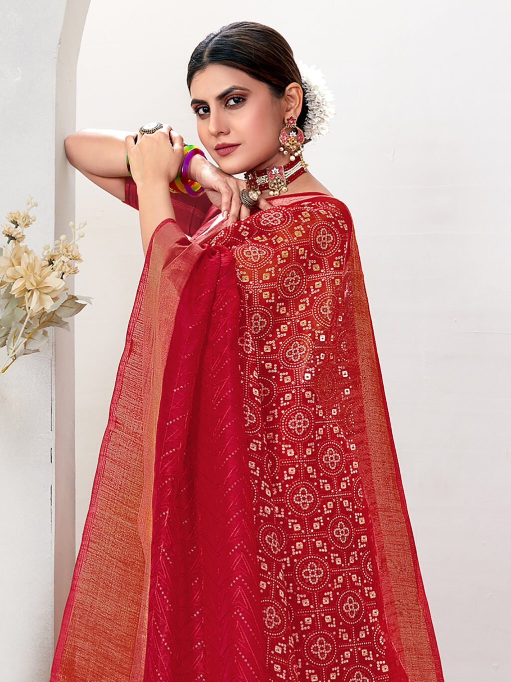 showcasing the beauty and craftsmanship of Festive Saree.